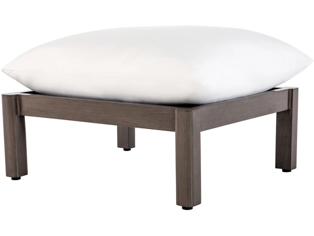 Monterey Wrought Aluminum Outdoor Ottoman - image 2