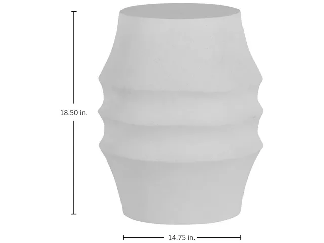 Egret Cast Stone Stool - Alternative View