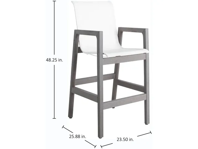Seashore N-Dura Wood Outdoor Bar Stool 48 in. H - Alternative View