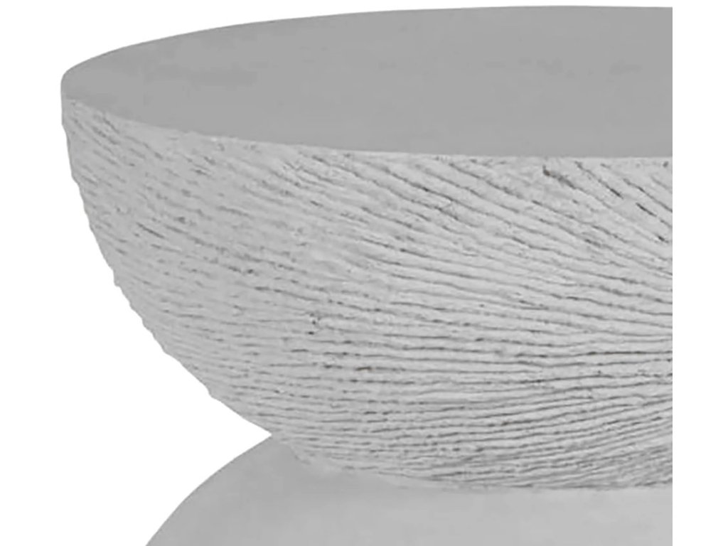 Darley Cast Stone Round Outdoor Pedestal Coffee Table - image 3