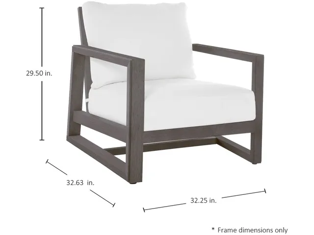Avondale N-Dura Wood Outdoor Lounge Chair - Alternative View