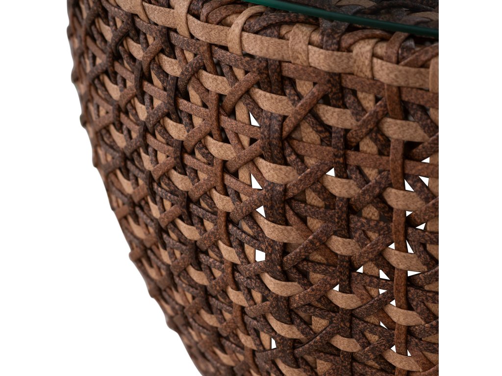 Largo Wicker 40 In. Round Outdoor Pedestal Coffee Table - image 4