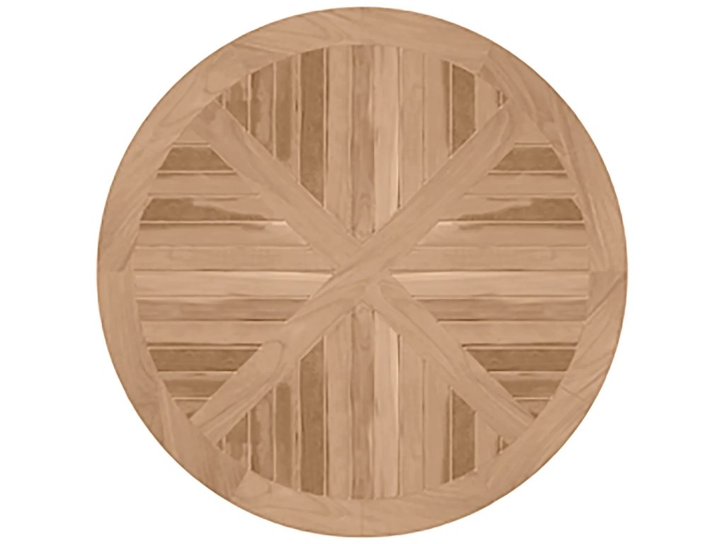 Lakeshore Teak Round Outdoor Pedestal Table 72 in. W x 30.75 in. H - image 2
