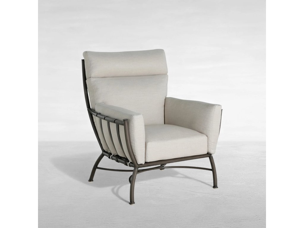 Majorca Wrought Aluminum Outdoor Lounge Chair - main image