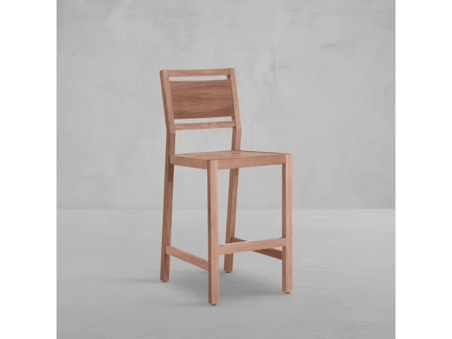 Avondale Teak Outdoor Bar Stool