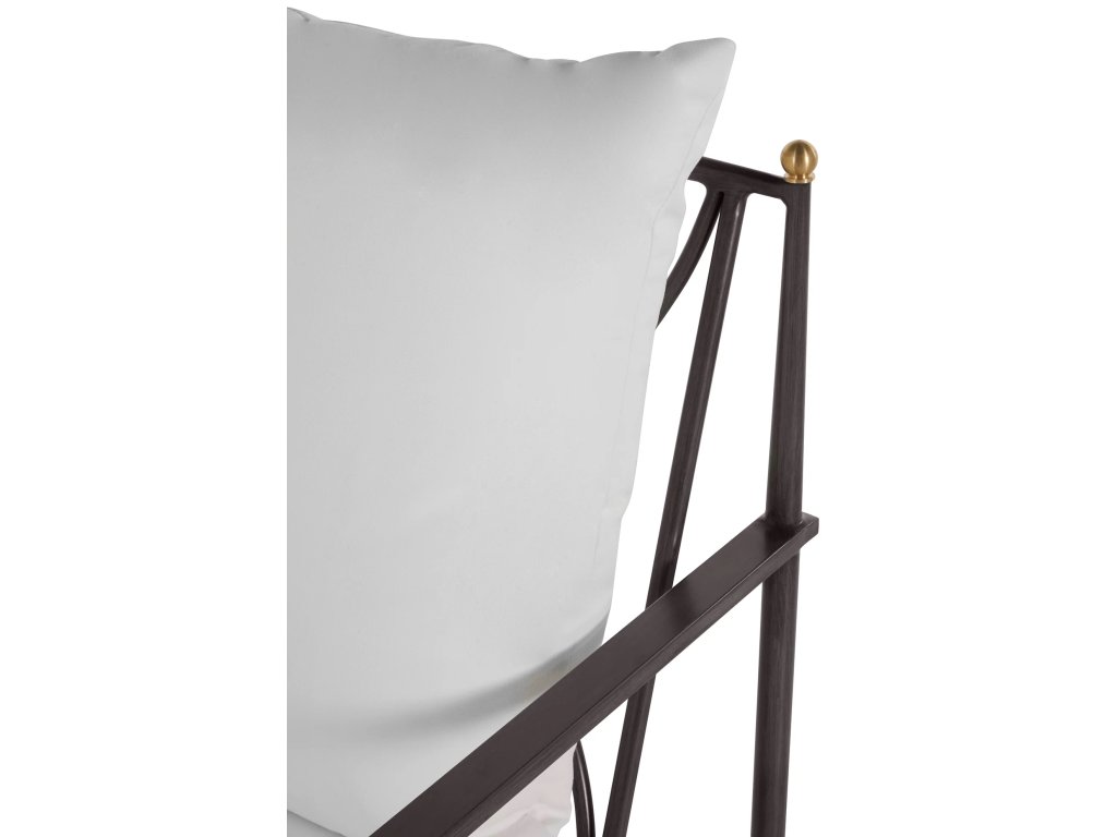 Roma Wrought Aluminum Outdoor Lounge Chair - image 3