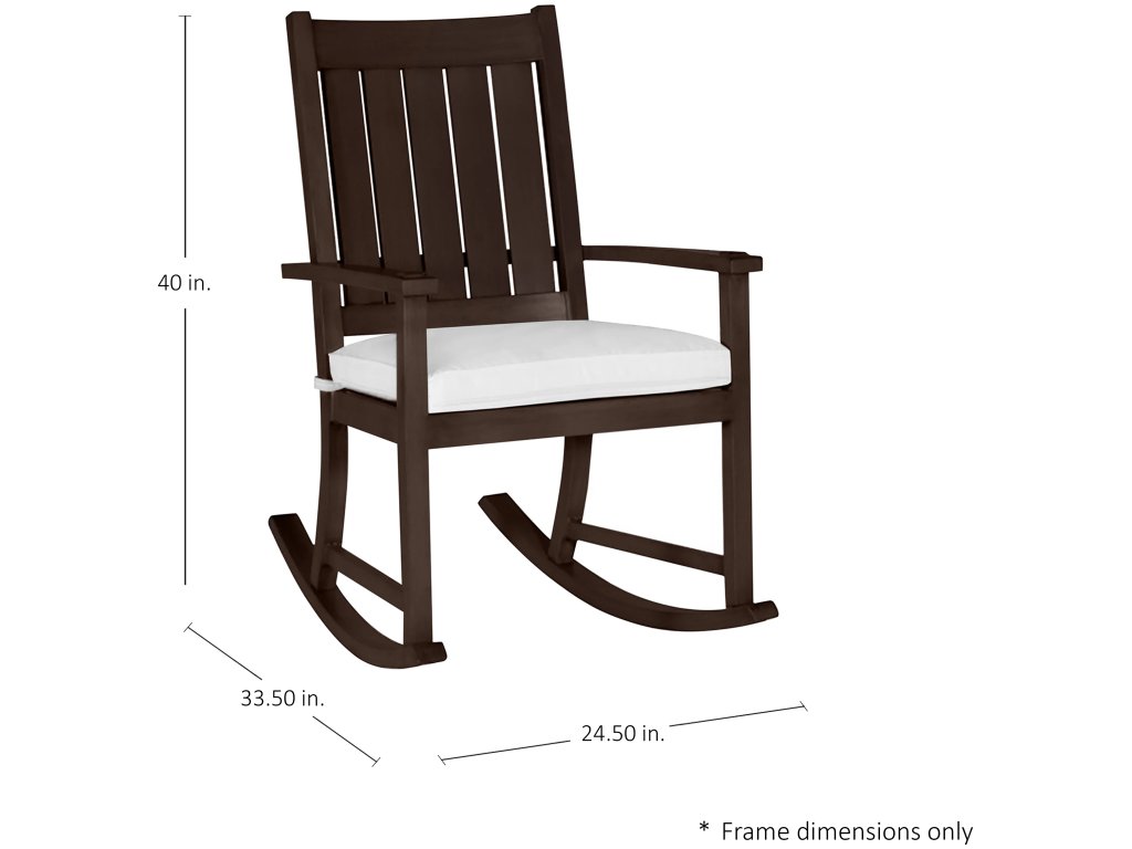 Club Wrought Aluminum Outdoor Slatted Rocker - image 1