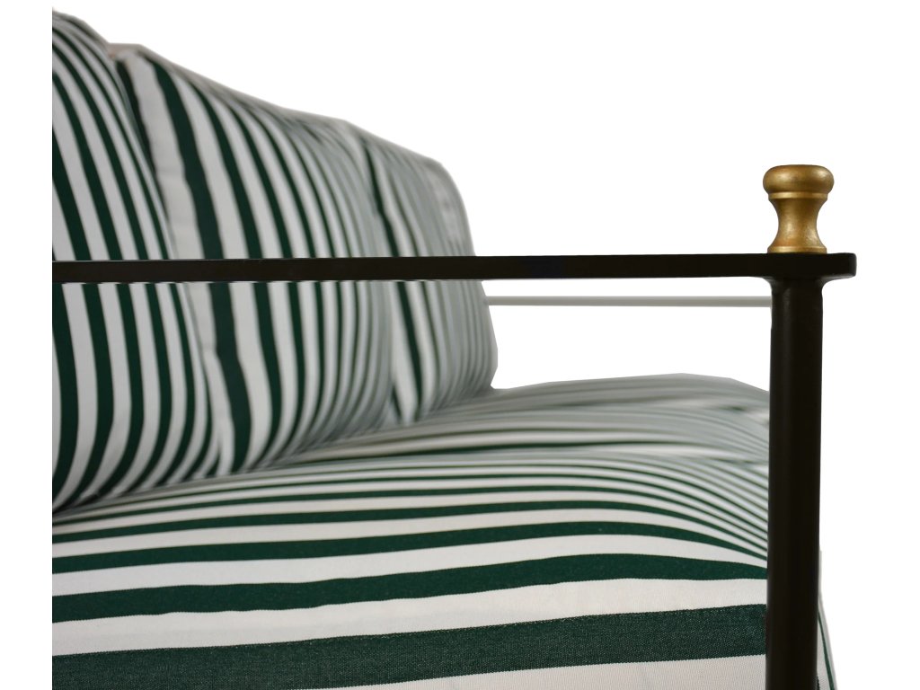 Roma Wrought Aluminum Outdoor Sofa - image 4