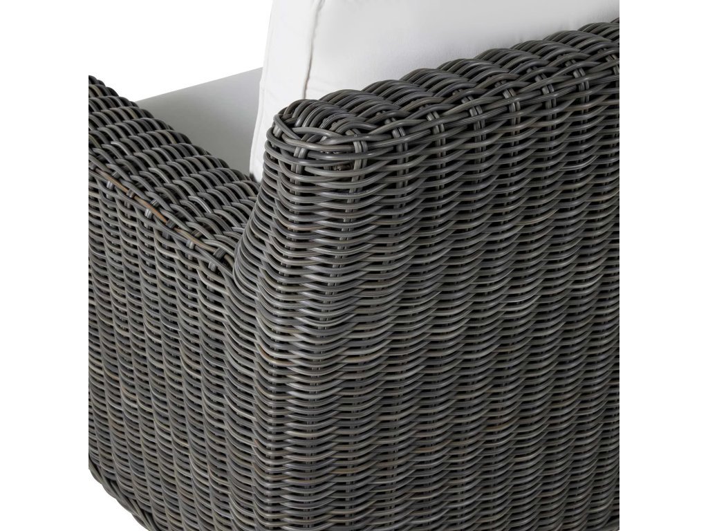 Rustic N-Dura Resin Wicker Outdoor Sectional Left Arm Facing Sectional - image 8