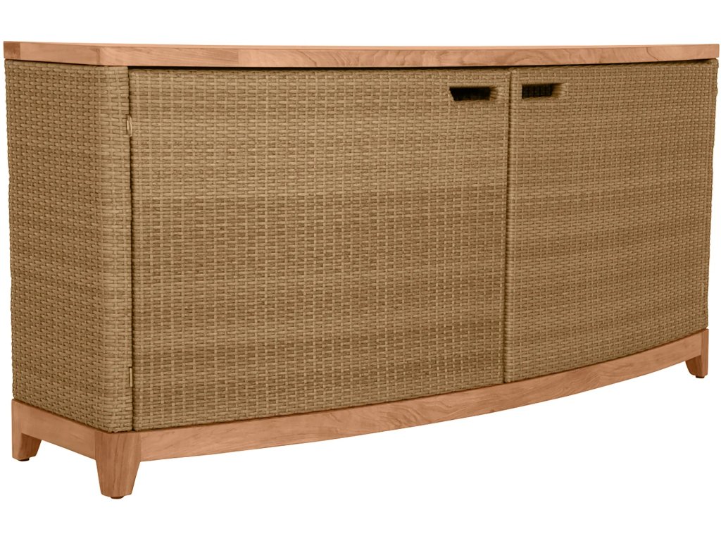 Chesapeake N-Dura Resin Wicker Outdoor Console 4 Shelves - image 2