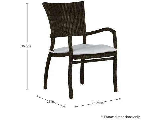 Skye Woven N-Dura Resin Wicker Stackable Outdoor Arm Chair - Alternative View