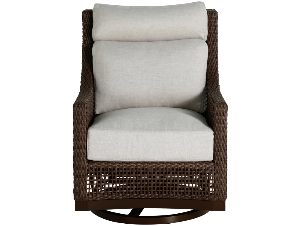Peninsula N-Dura Resin Wicker Outdoor Swivel Glide Chair - image 2