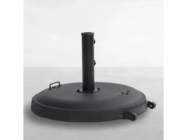 Umbrella Base W/ Handle And Wheels - 110 Lbs