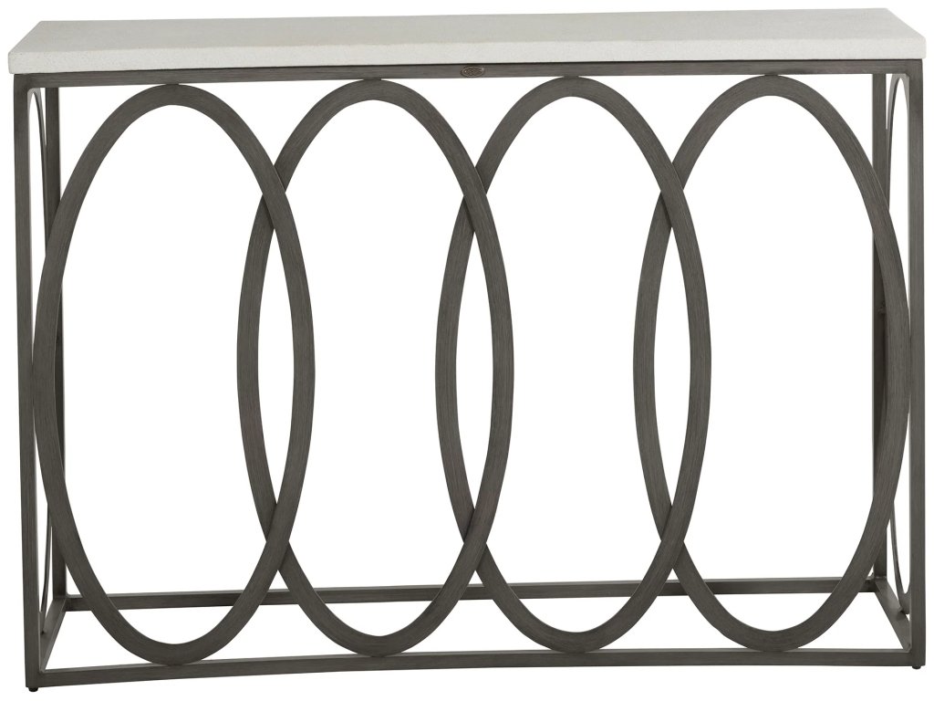 Ella Aluminum Rectangle Outdoor Console Table 50 in. W x 35 in. H - image 2
