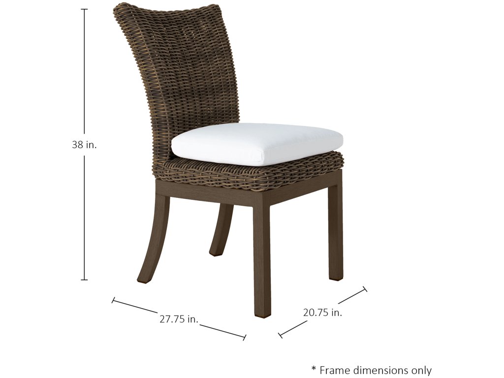 Montecito N-Dura Resin Wicker Outdoor Woven Side Chair - image 1