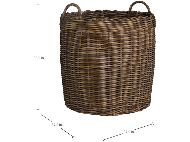 Montecito Extra Large Woven Wicker Outdoor Basket