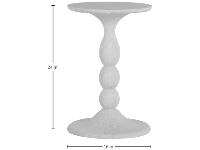 Tern Cast Stone Side Table - Alternative View