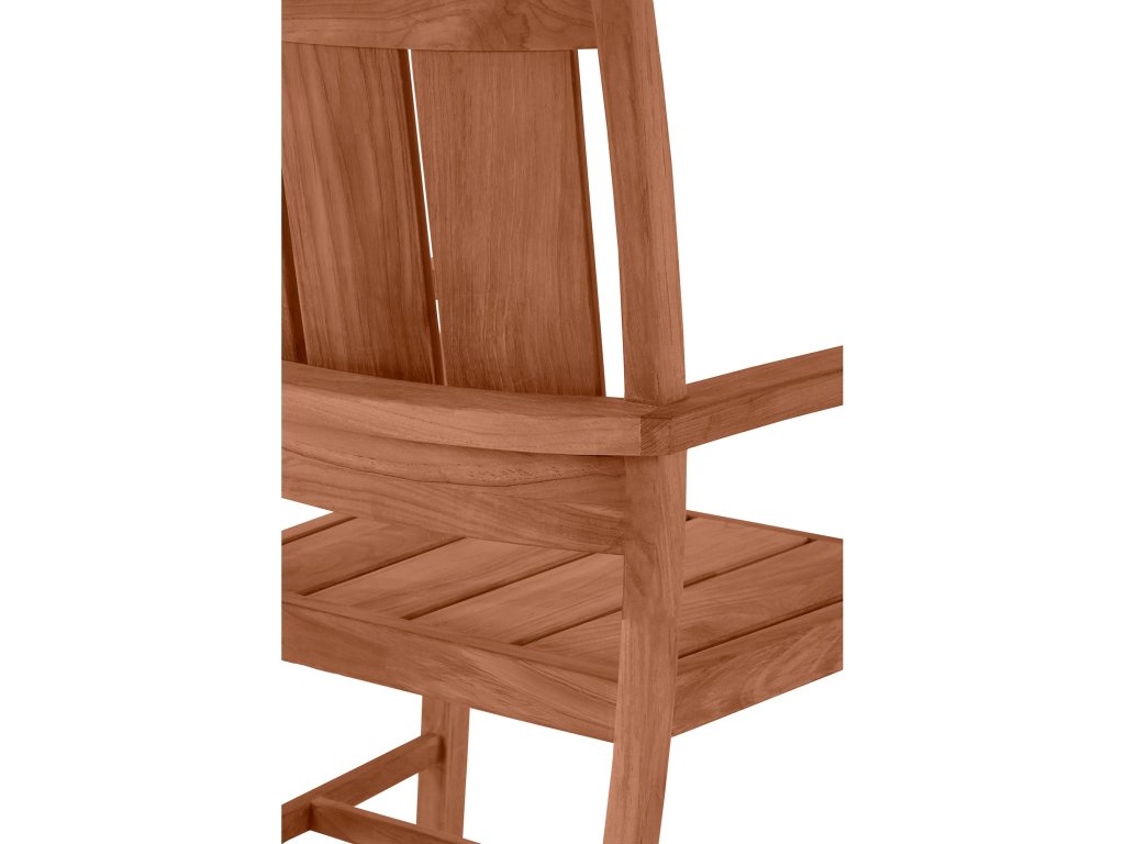 Croquet Teak Outdoor Arm Chair - image 2
