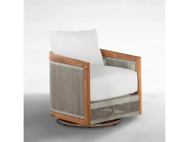Avalon Teak Oudoor Swivel Lounge