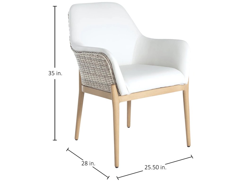 Palma N-Dura Resin Wicker Outdoor Arm Chair - image 1