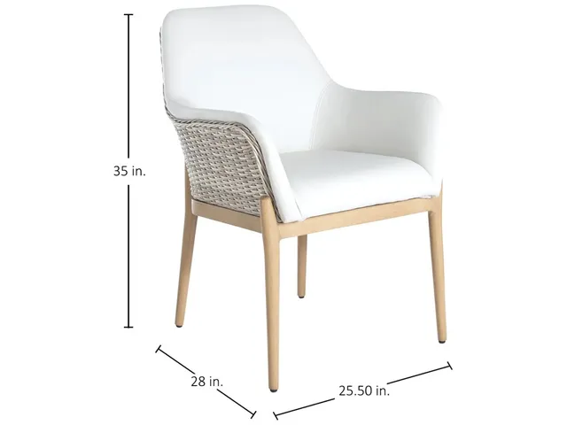 Palma N-Dura Resin Wicker Outdoor Arm Chair - Alternative View