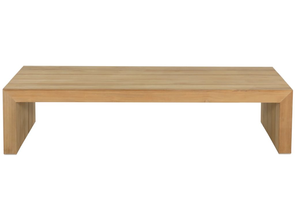 Messina Teak Rectangle Outdoor Coffee Table 33 in. W x 15.5 in. H - image 3