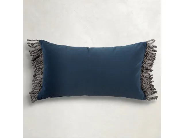 Velvet Outdoor Lumbar Pillow