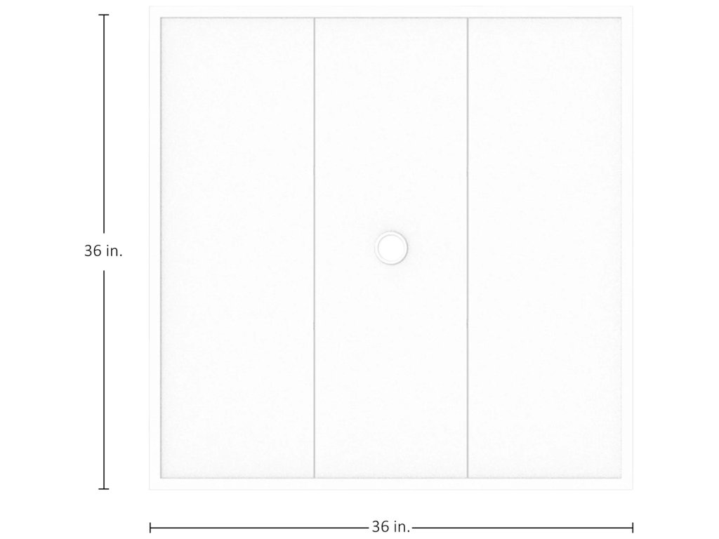 Horizon Aluminum Square Outdoor Table Top 36 in. W x 1.62 in. H - image 1
