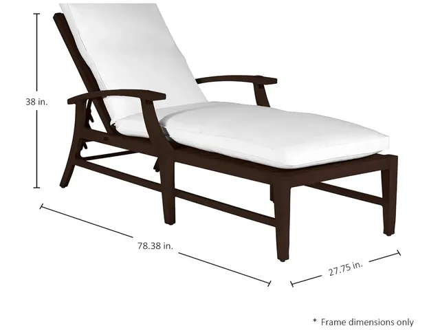 Croquet Aluminum Outdoor Chaise Lounge - Alternative View