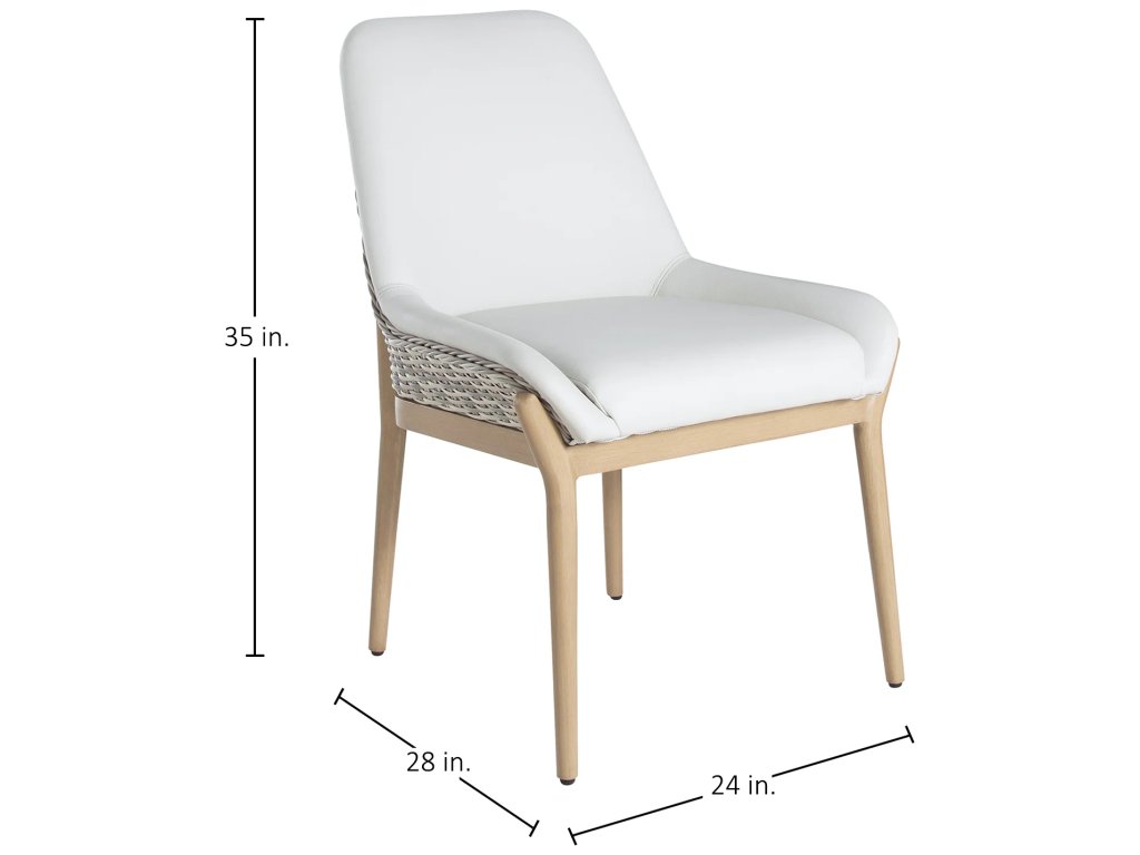 Palma N-Dura Resin Wicker Outdoor Side Chair - image 1