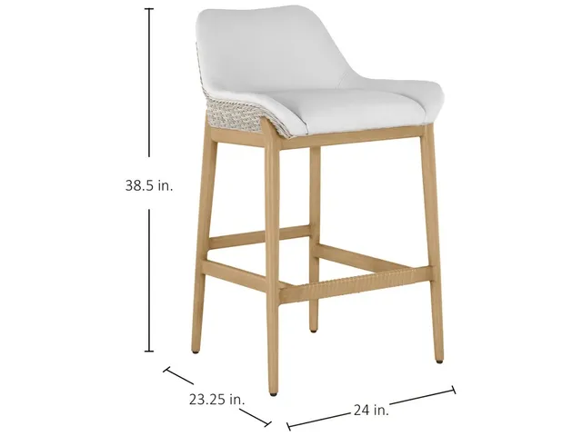 Palma N-Dura Resin Wicker Outdoor Bar Stool 38.5 in. - Alternative View