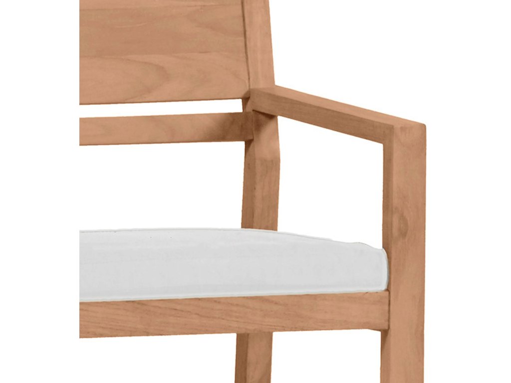 Avondale Teak Outdoor Slatted Back Arm Chair - image 3