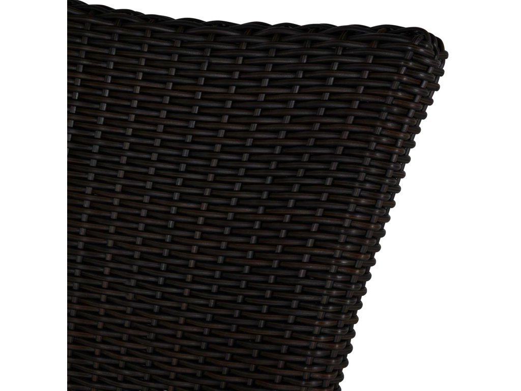 Rustic Woven N-Dura Resin Wicker Outdoor Side Chair - image 3