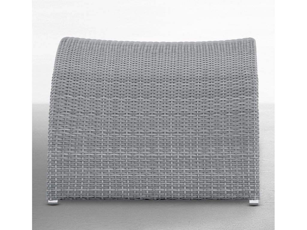 Halo N-Dura Resin Wicker Outdoor Woven Ottoman - main image
