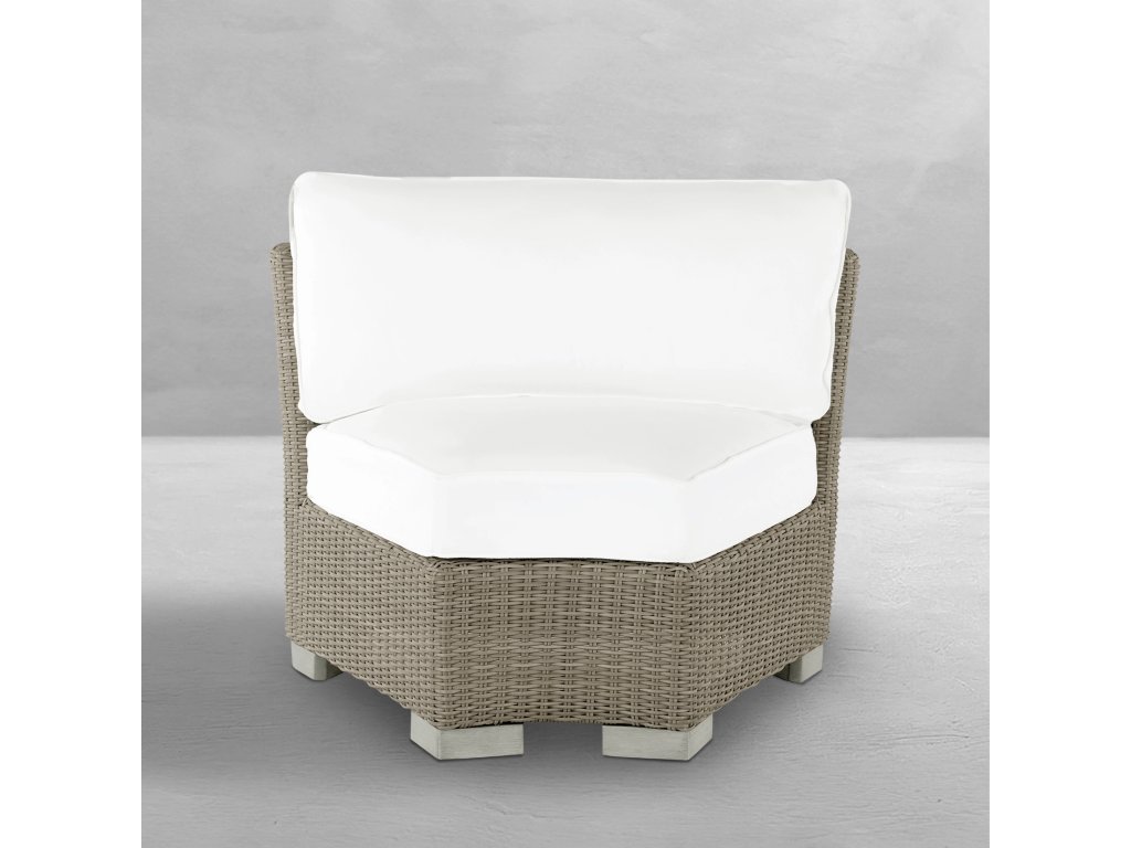 Club Woven N-Dura Resin Inside Outdoor Round Corner Chair - main image