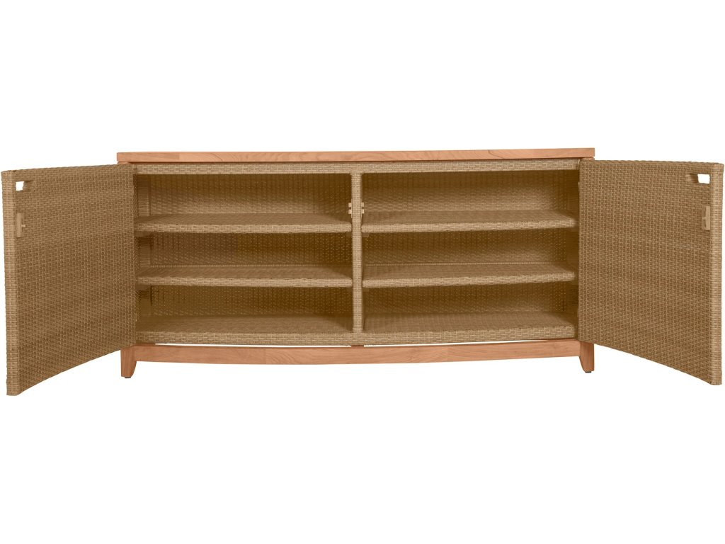 Chesapeake N-Dura Resin Wicker Outdoor Console 4 Shelves - image 7