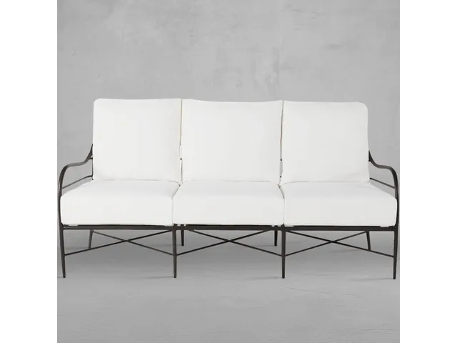 Carmel Wrought Aluminum Outdoor Sofa