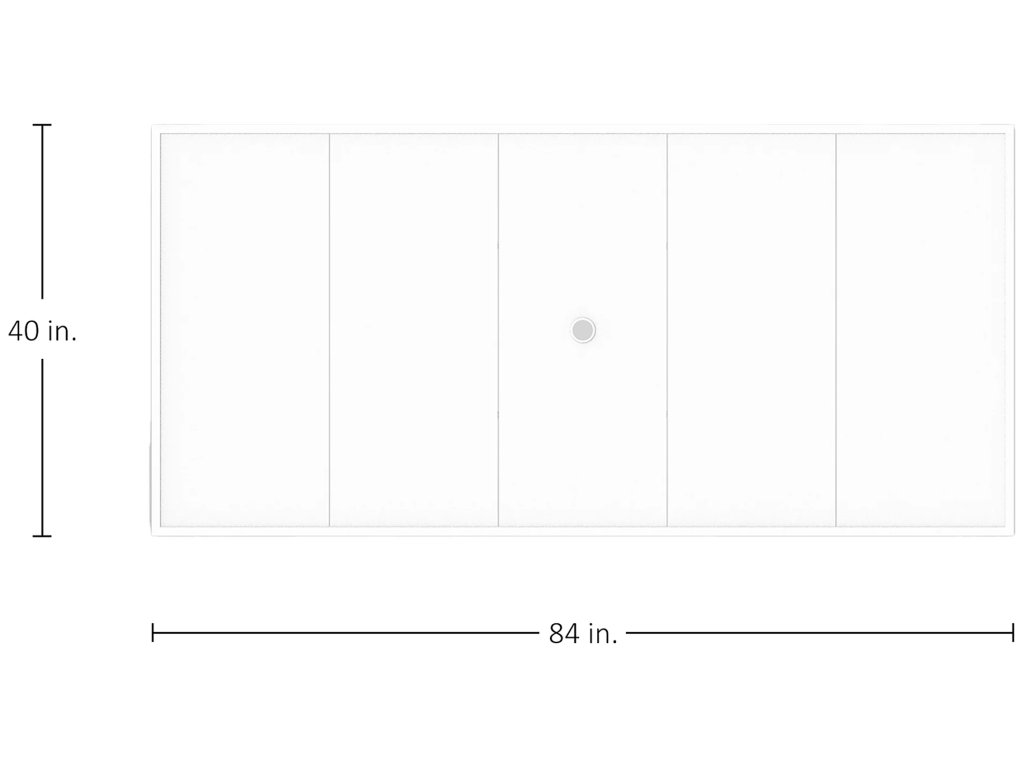 Horizon Aluminum Rectangle Outdoor Table Top 84 in. W x 1.5 in. H - image 1