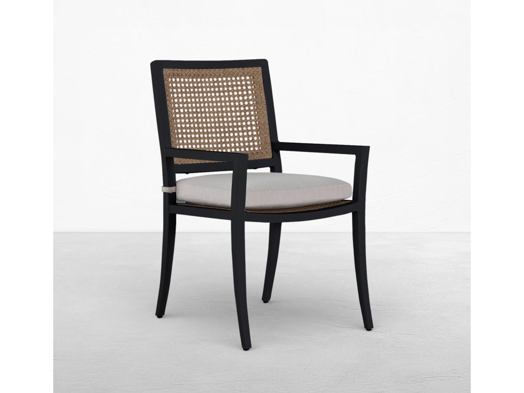 Bermuda Aluminum and Cane Arm Chair - main image