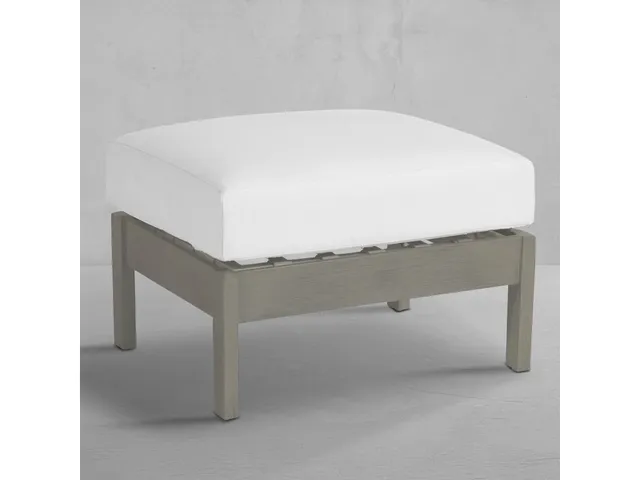 Kennebunkport Wrought Aluminum Outdoor Ottoman