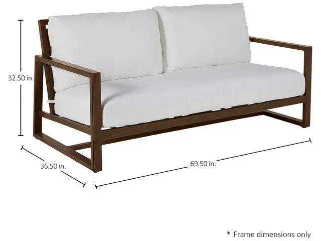 Avondale Wrought Aluminum Outdoor Loveseat - Alternative View