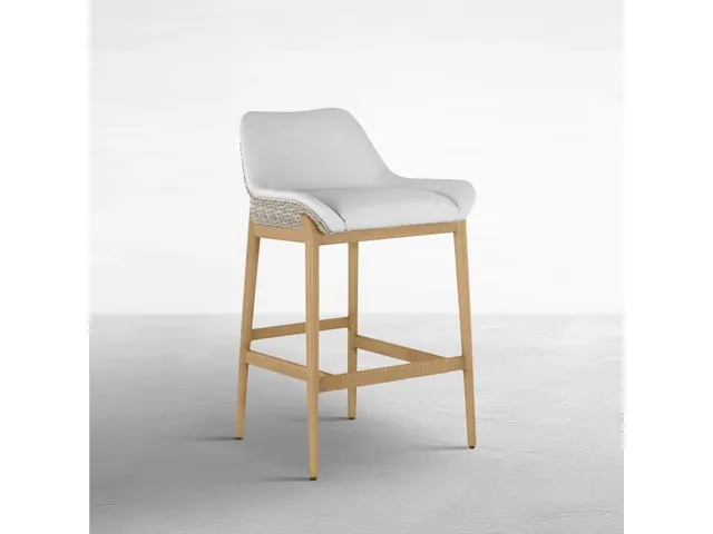 Palma N-Dura Resin Wicker Outdoor Bar Stool 38.5 in.