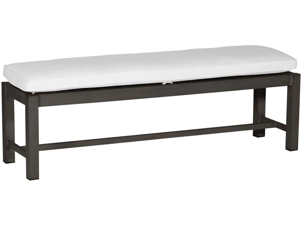 Club Wrought Aluminum Outdoor Backless Bench 60 in. - image 2