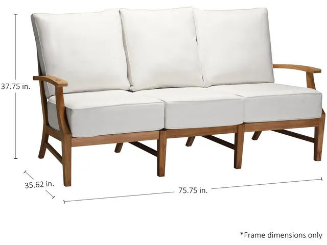Croquet Teak Outdoor Sofa - Alternative View