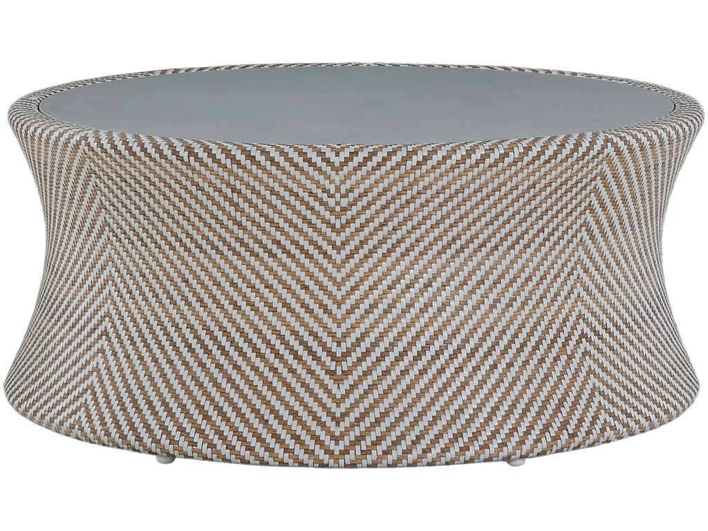 Bari N-Dura Resin Wicker Outdoor Round Coffee Table - image 3