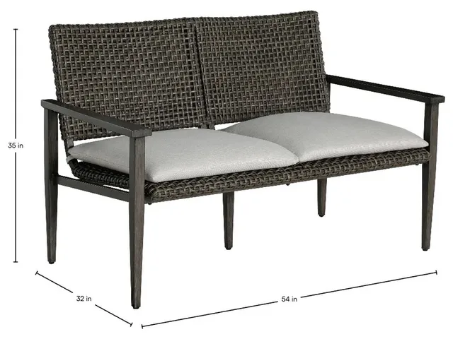 Harbor N-Dura Resin Wicker Outdoor Loveseat - Alternative View