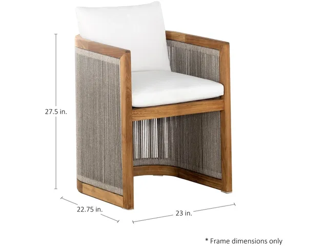 Avalon Teak Outdoor Arm Chair - Alternative View