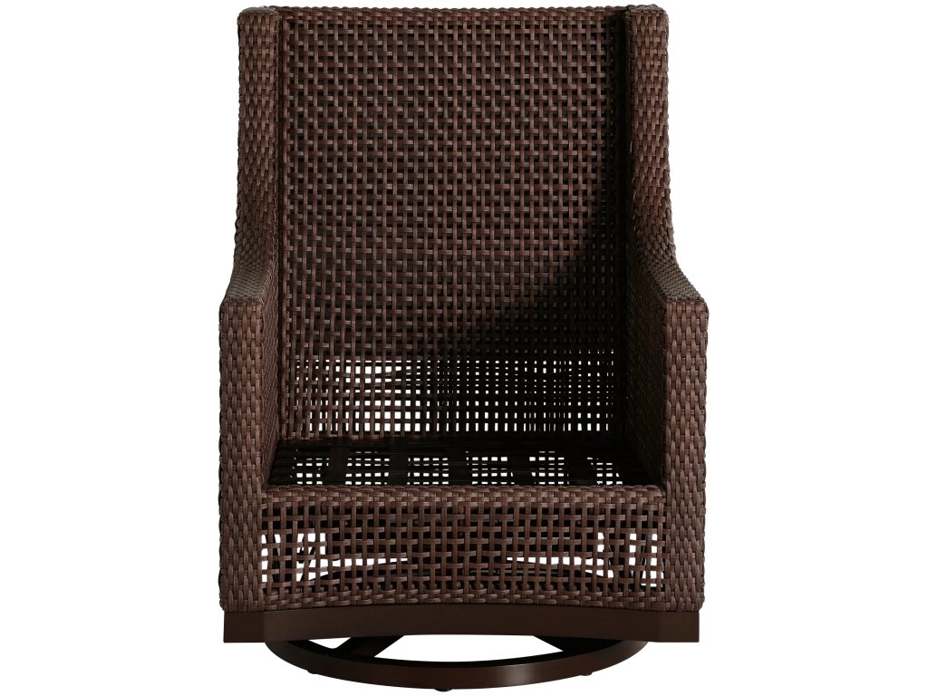 Peninsula N-Dura Resin Wicker Outdoor Swivel Glide Chair - image 3