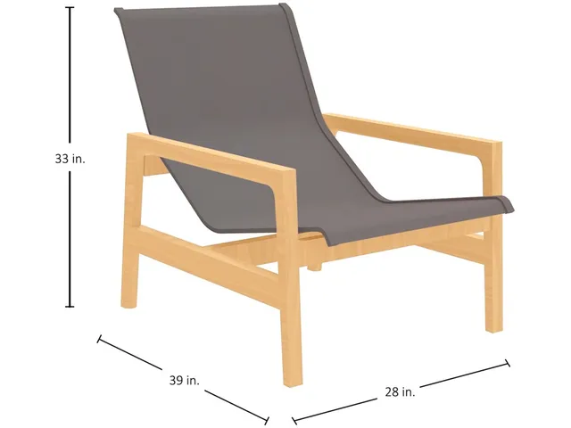 Seashore N-Dura Wood Outdoor Easy Chair - Alternative View