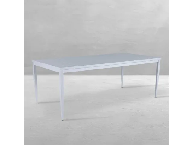 Brookings Aluminum Rectangle Outdoor Slatted Table